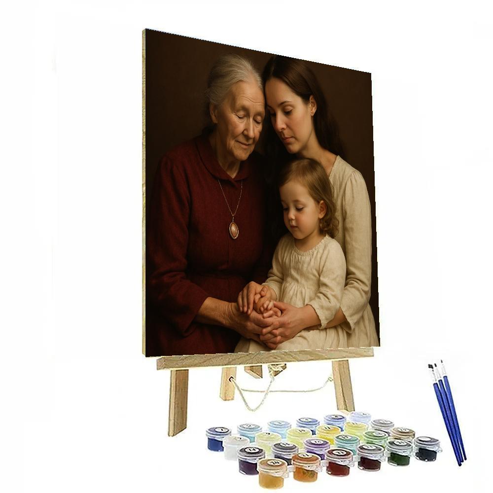 Grandma And Mother Generations Paint by numbers kits