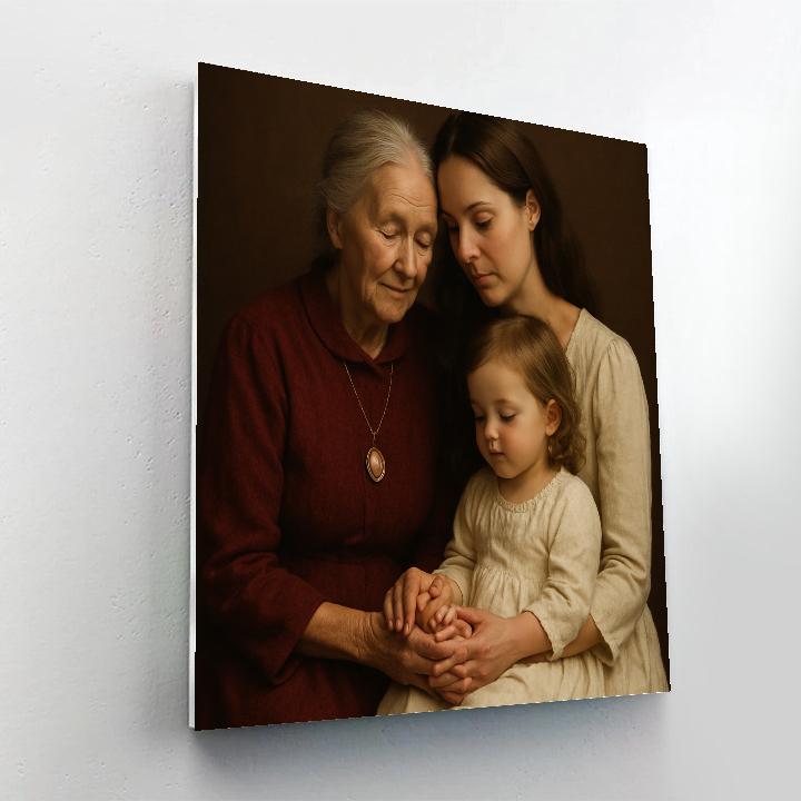 Grandma And Mother Generations Paint by numbers kits