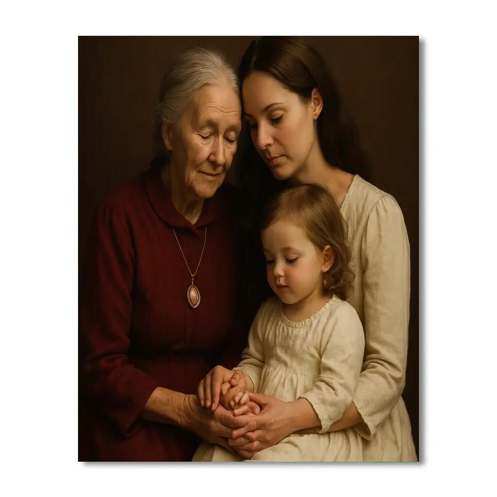 Grandma And Mother Generations Paint by numbers kits