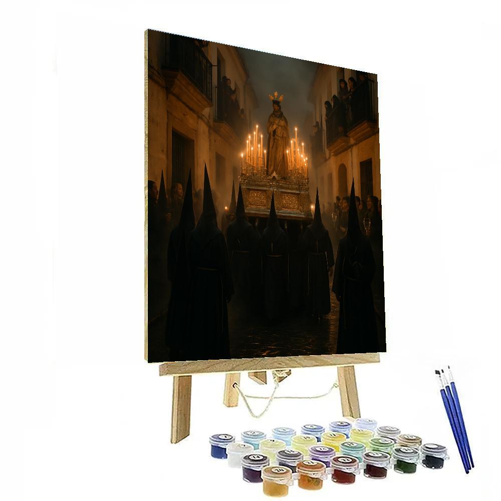 Seville Holy Week Silver Paso paint by color