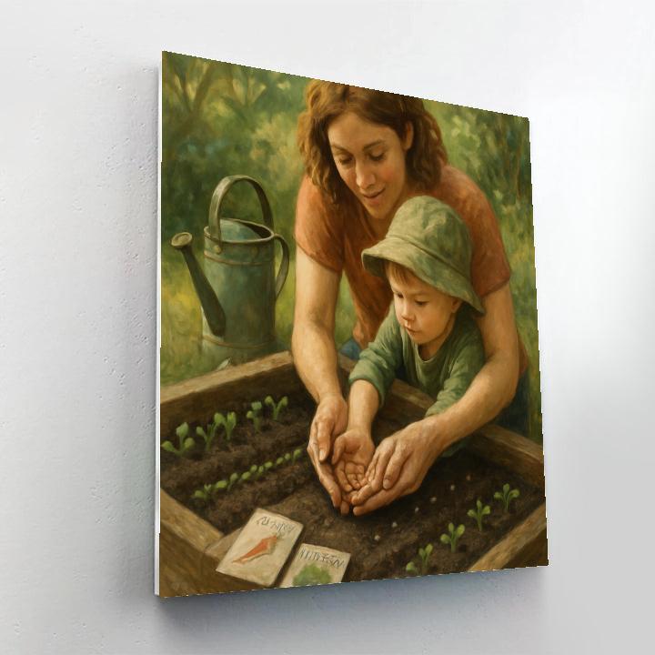 Garden Seed Planting Lesson paint by color