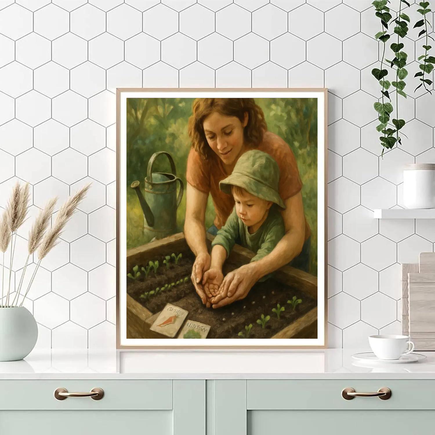 Garden Seed Planting Lesson paint by color