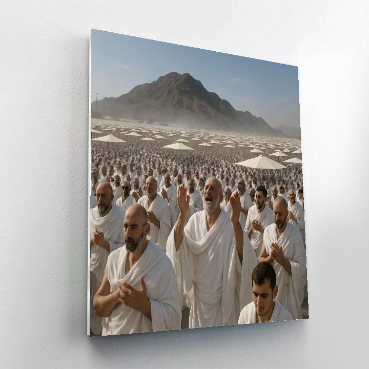 Pilgrimage At Mount Arafat Horizon Number painting