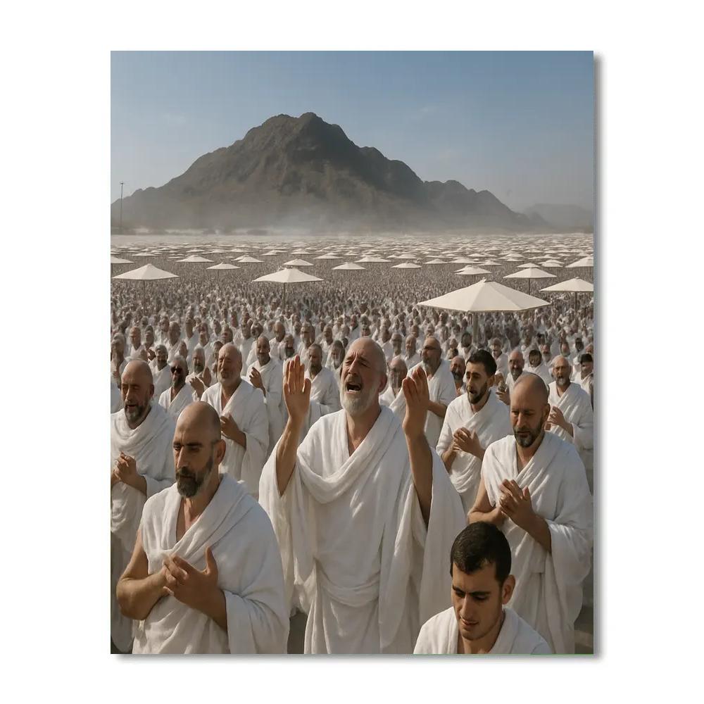 Pilgrimage At Mount Arafat Horizon Number painting