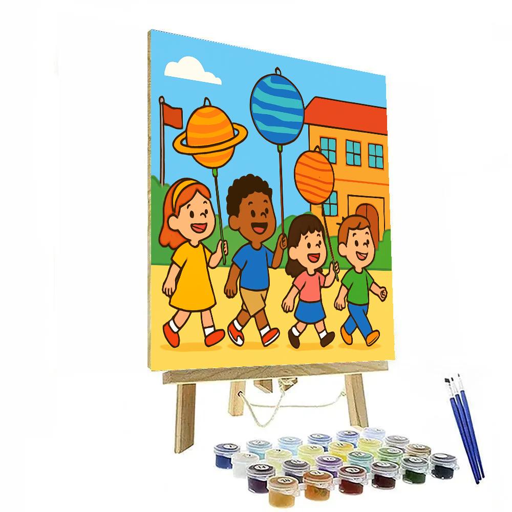 Planetarium Parade Parade DIY paint by numbers