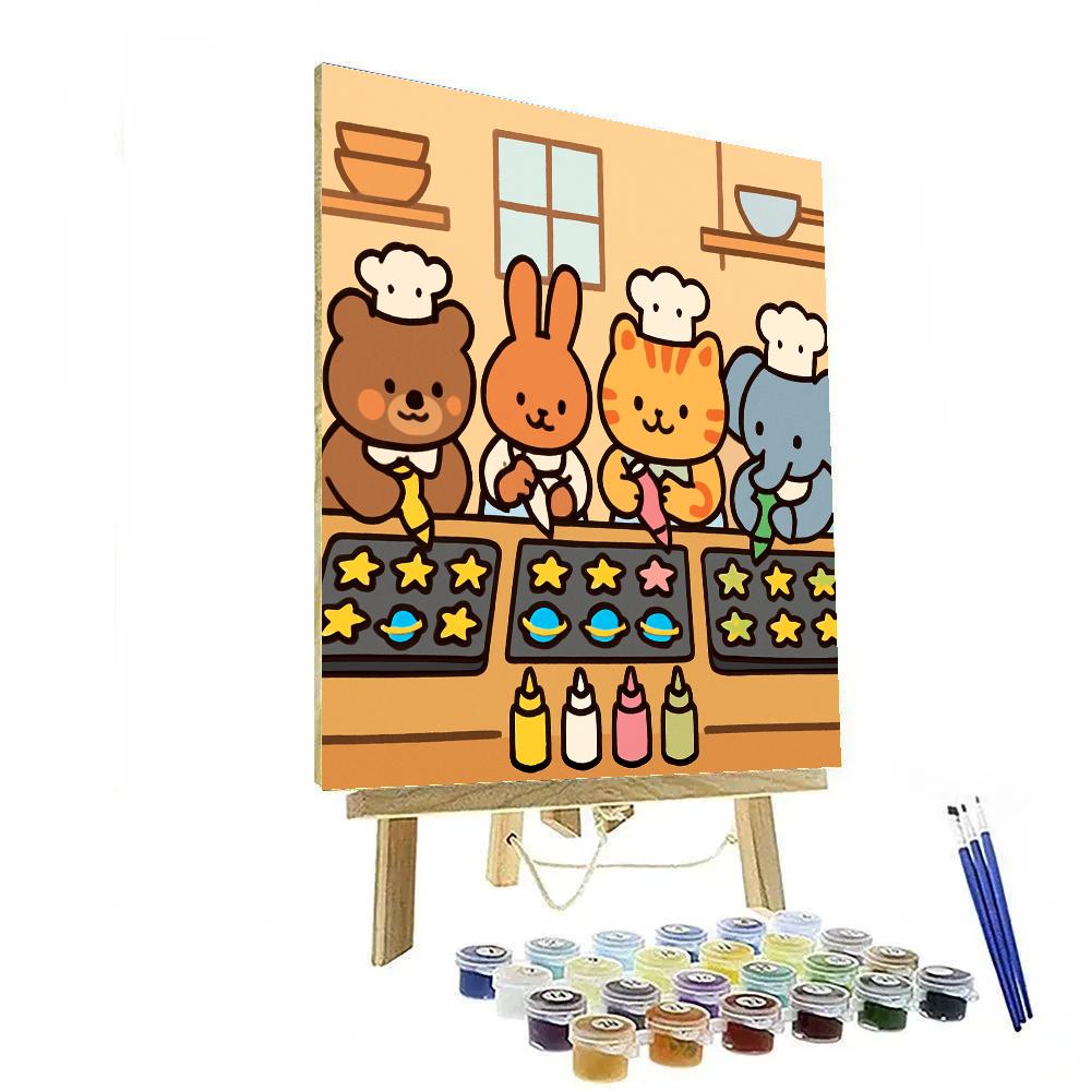Cosmic Cookie Cooks painting number kit