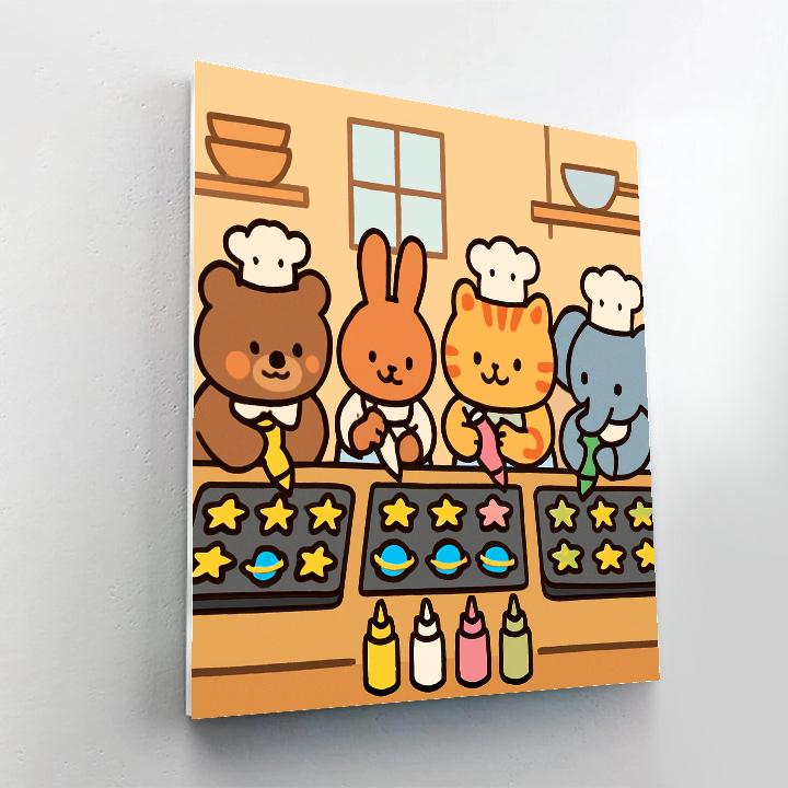 Cosmic Cookie Cooks painting number kit