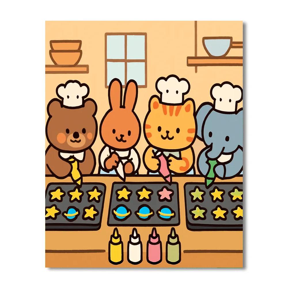 Cosmic Cookie Cooks painting number kit