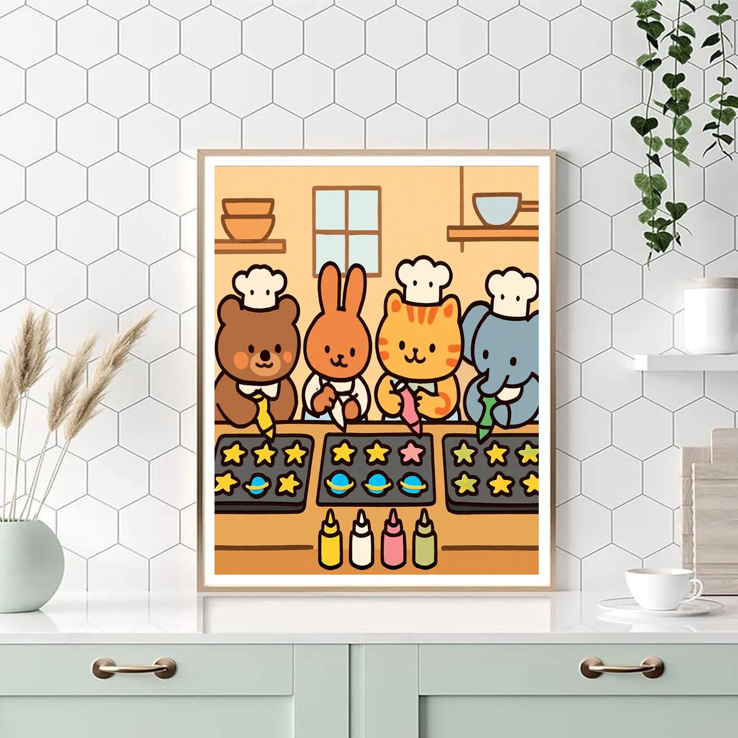 Cosmic Cookie Cooks painting number kit
