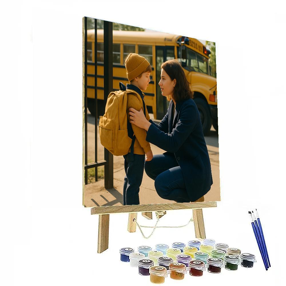 School Dropoff Reassurance Numbered painting kits