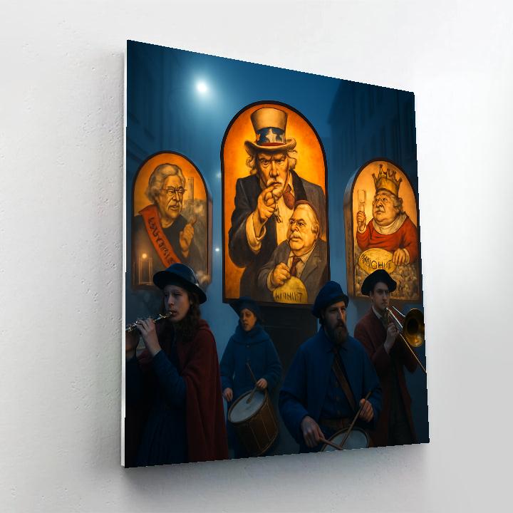 Basel Morning Fasnacht Lantern Art paint by number