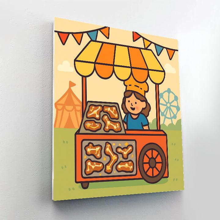 Constellation Cookie Cart paint by numbers