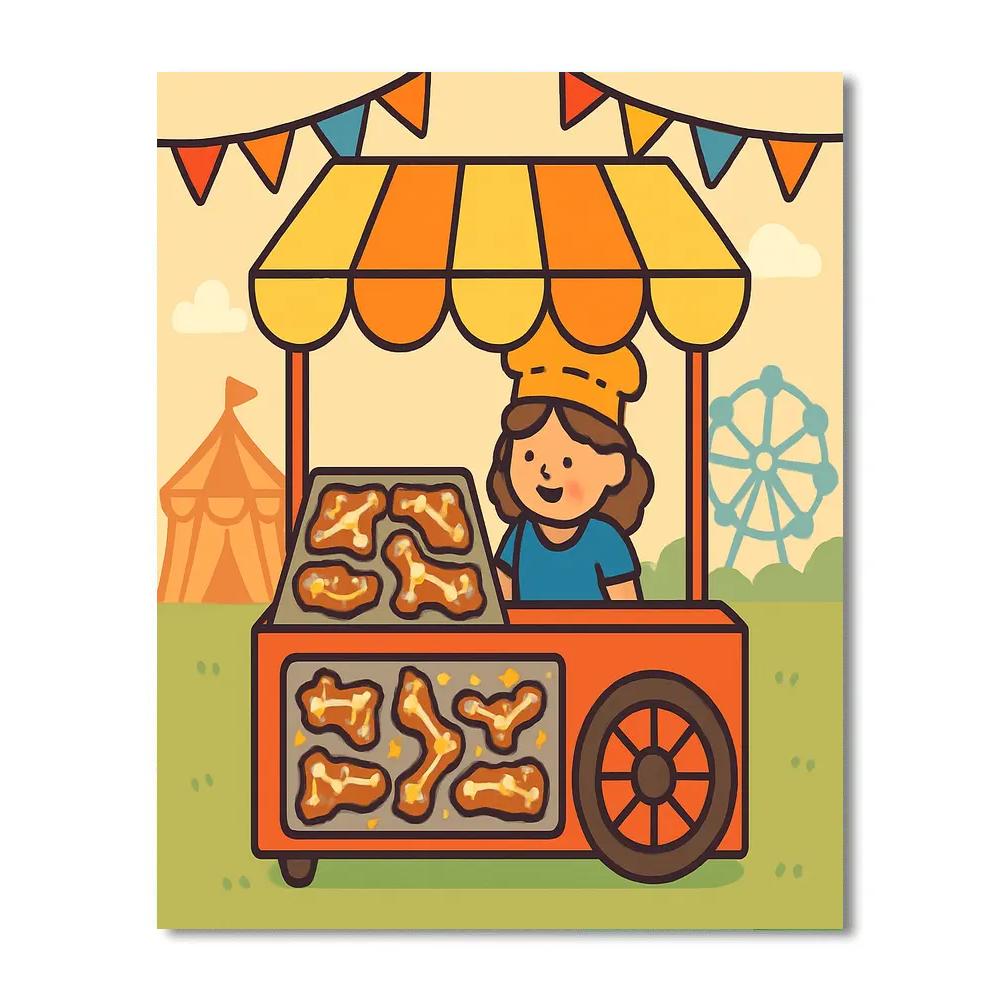 Constellation Cookie Cart paint by numbers