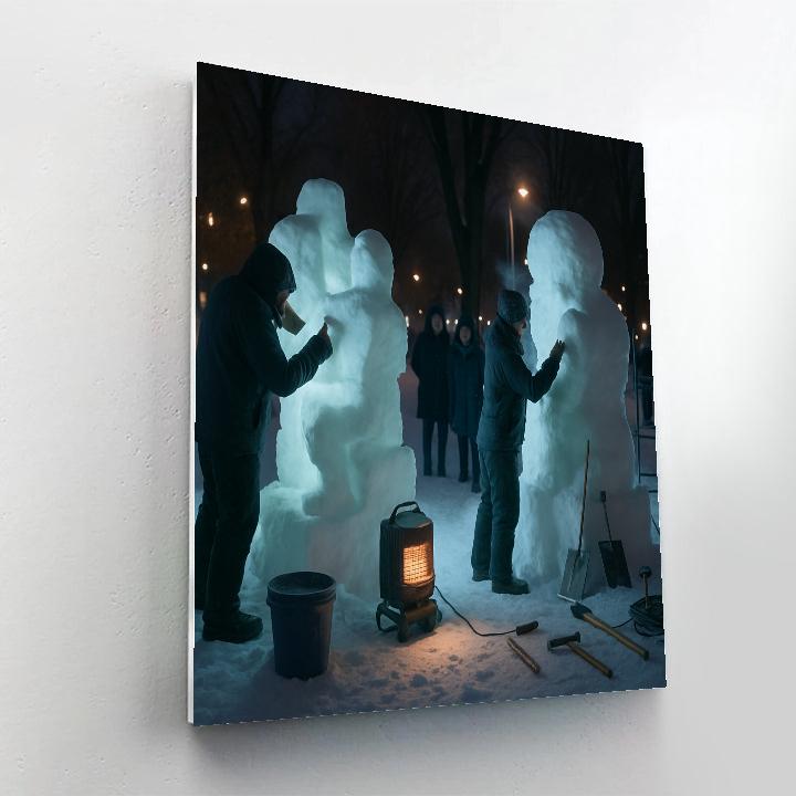 Sapporo Snow Sculptors Night Session painting number kit