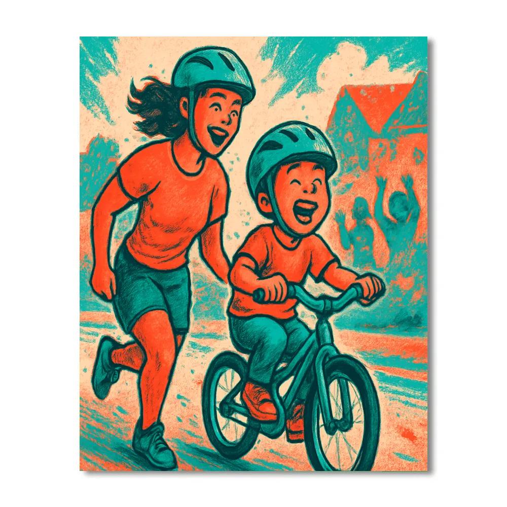 Bike Training Triumph Paint by numbers kits