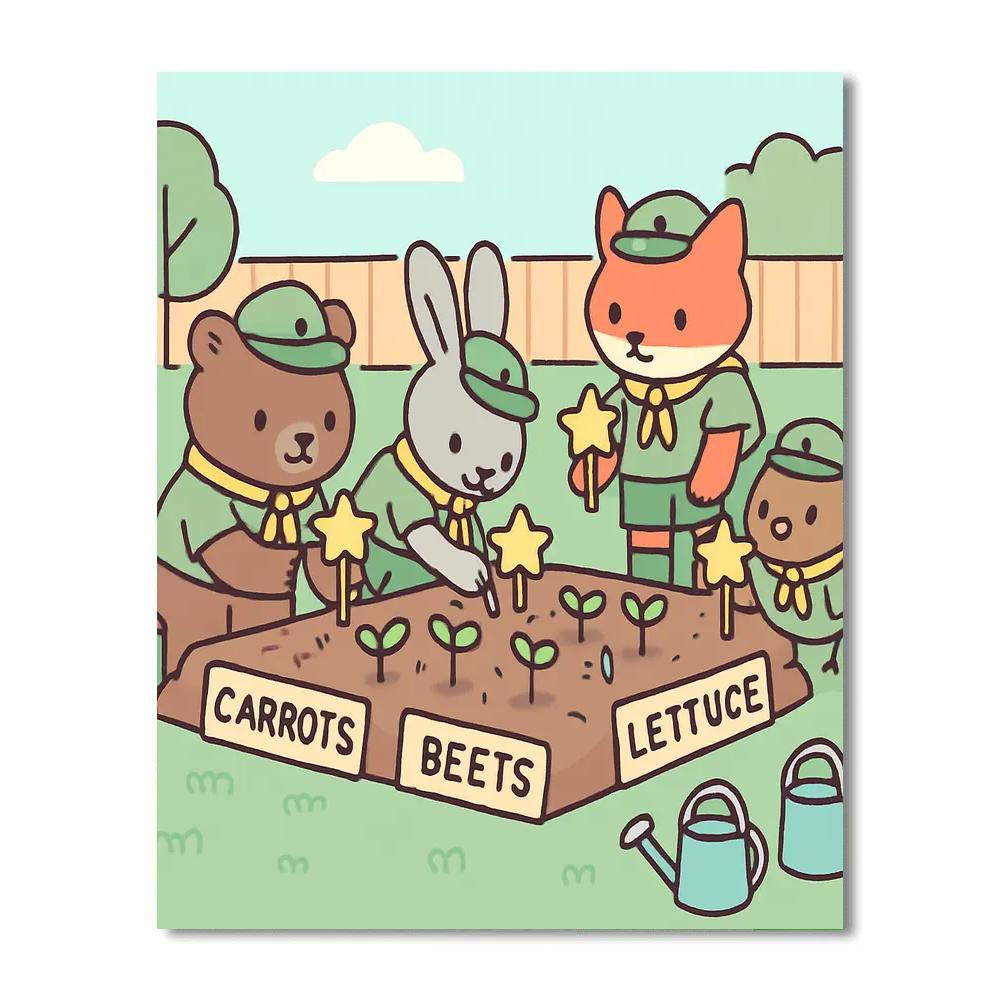 Starseed Sprout Scouts paint by number