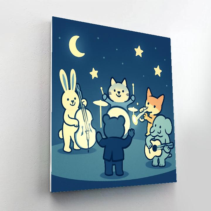 Moonbeam Music Makers Paint by numbers art