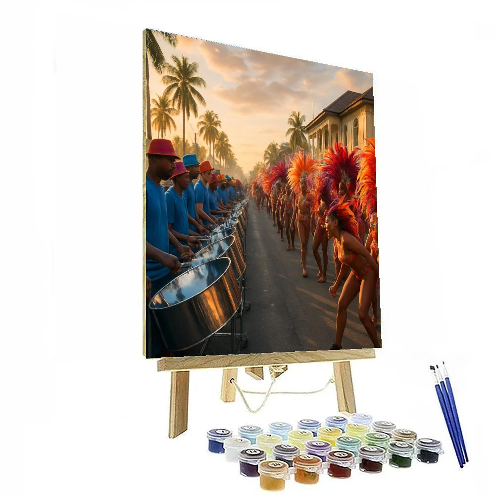 Trinidad Carnival Panorama At Dawn paint by numbers