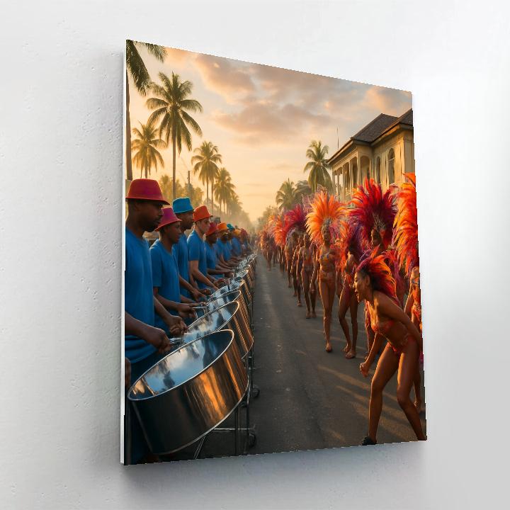 Trinidad Carnival Panorama At Dawn paint by numbers