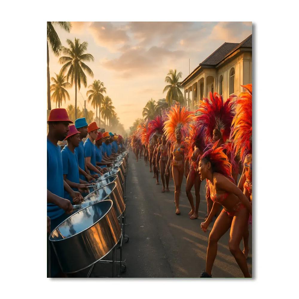 Trinidad Carnival Panorama At Dawn paint by numbers