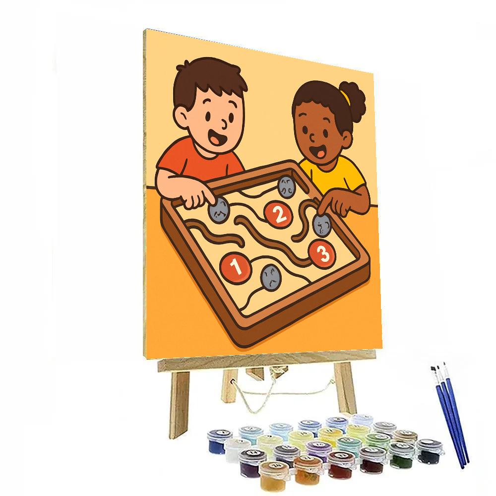 Meteorite Marble Maze paint by numbers