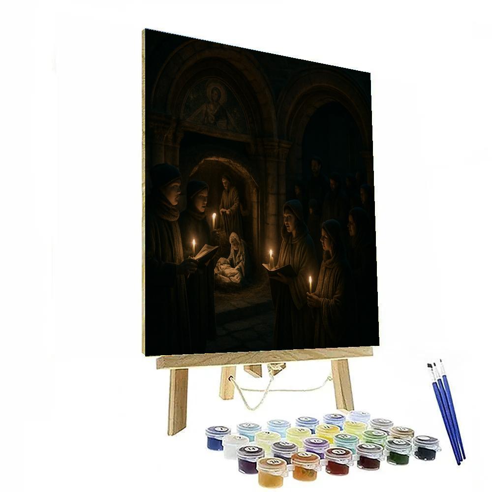 Bethlehem Nativity Street Carolers Paint by numbers kits