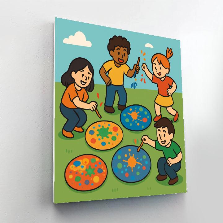 Planet Paintball Pals painting number kit