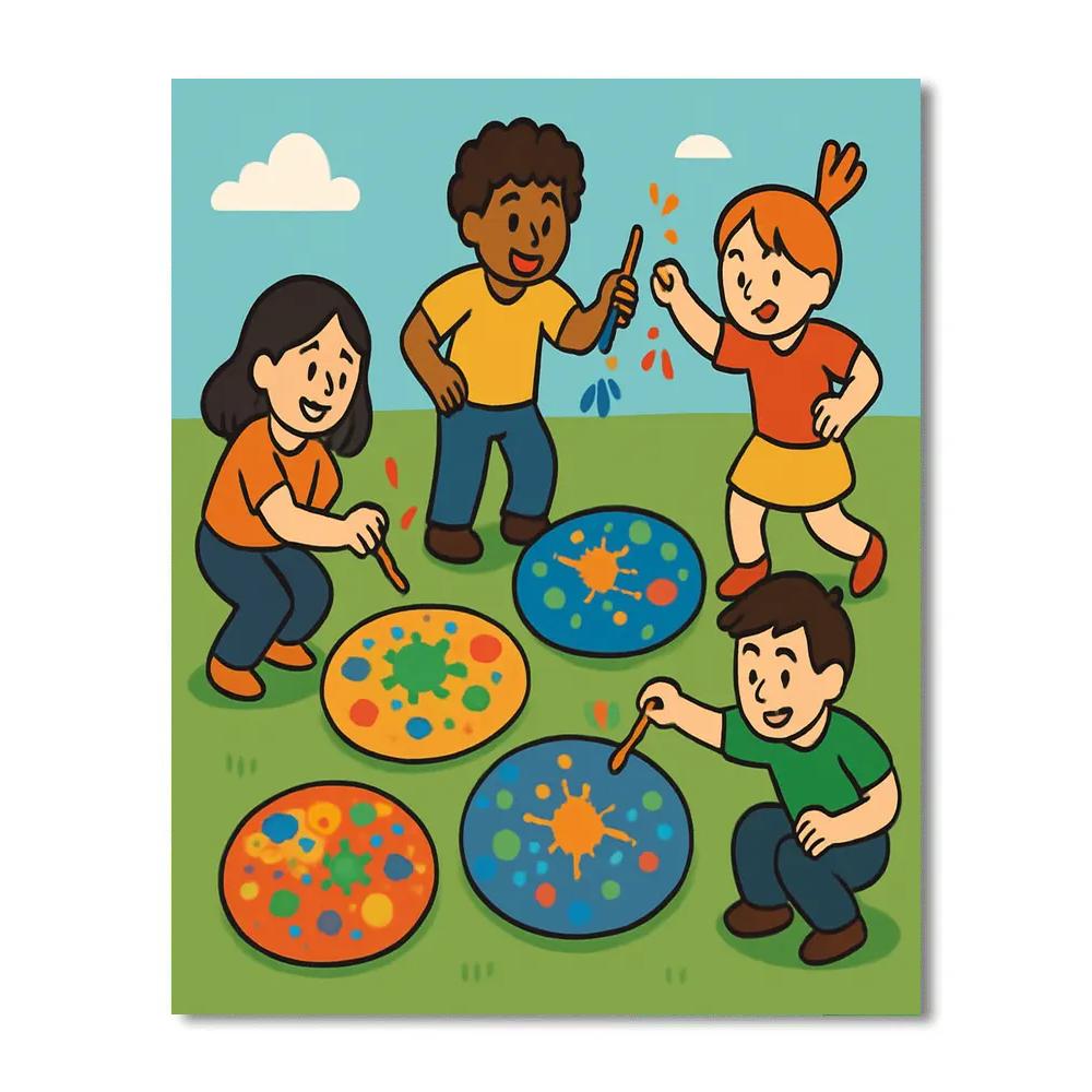 Planet Paintball Pals painting number kit