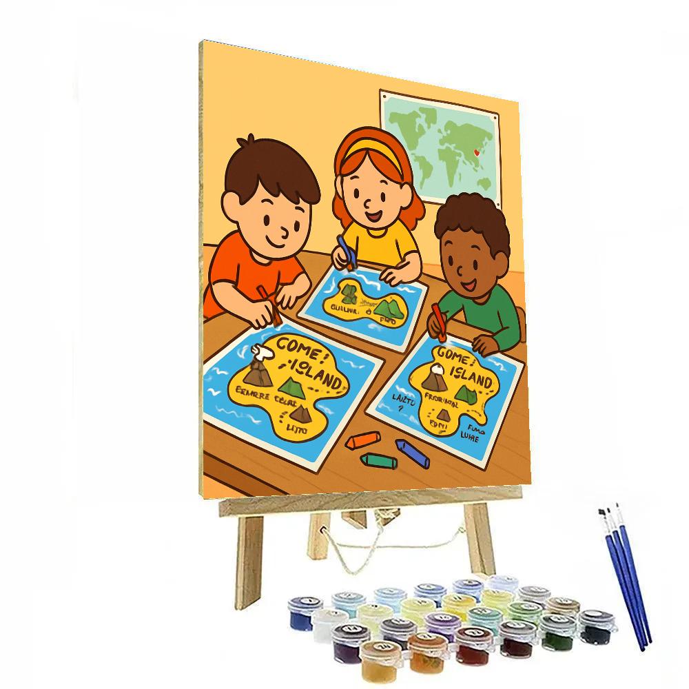 Comet Cartographers Crew Paint by numbers art