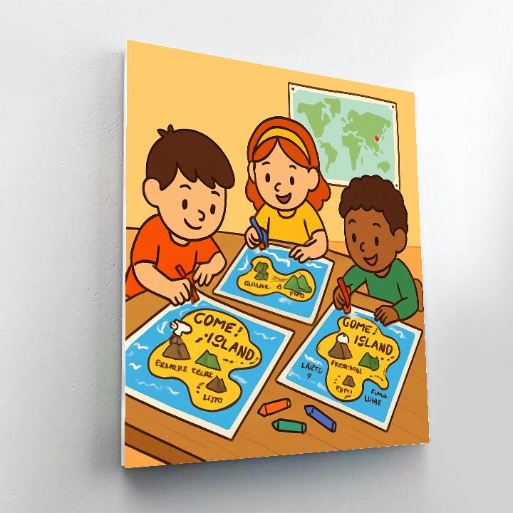 Comet Cartographers Crew Paint by numbers art