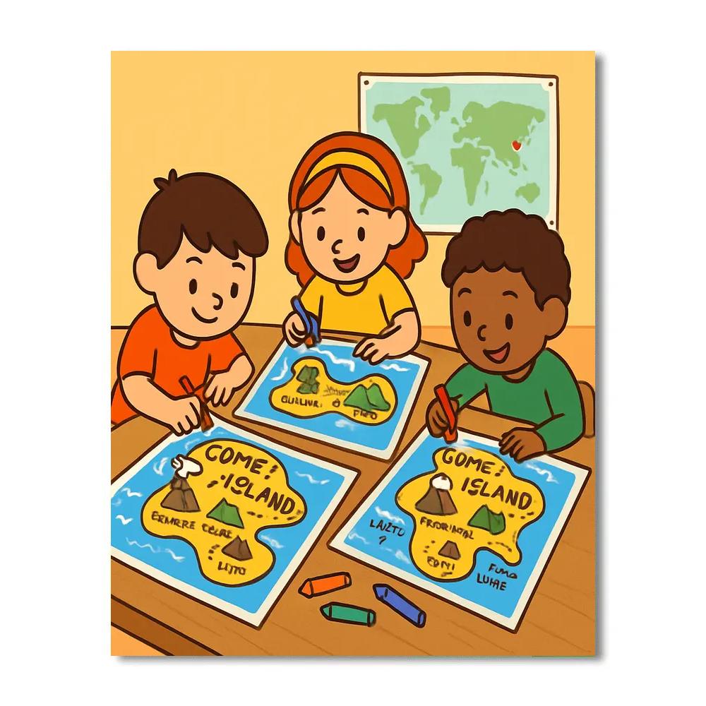 Comet Cartographers Crew Paint by numbers art