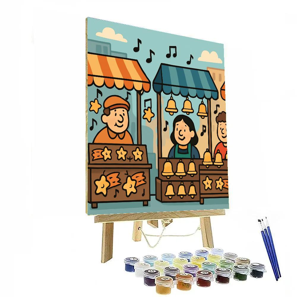 Meteor Melody Market Numbered painting kits