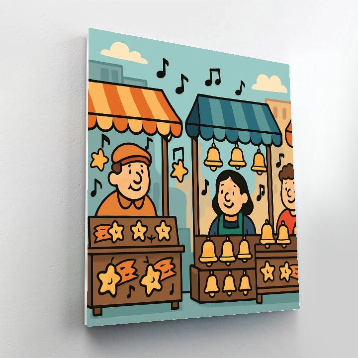 Meteor Melody Market Numbered painting kits