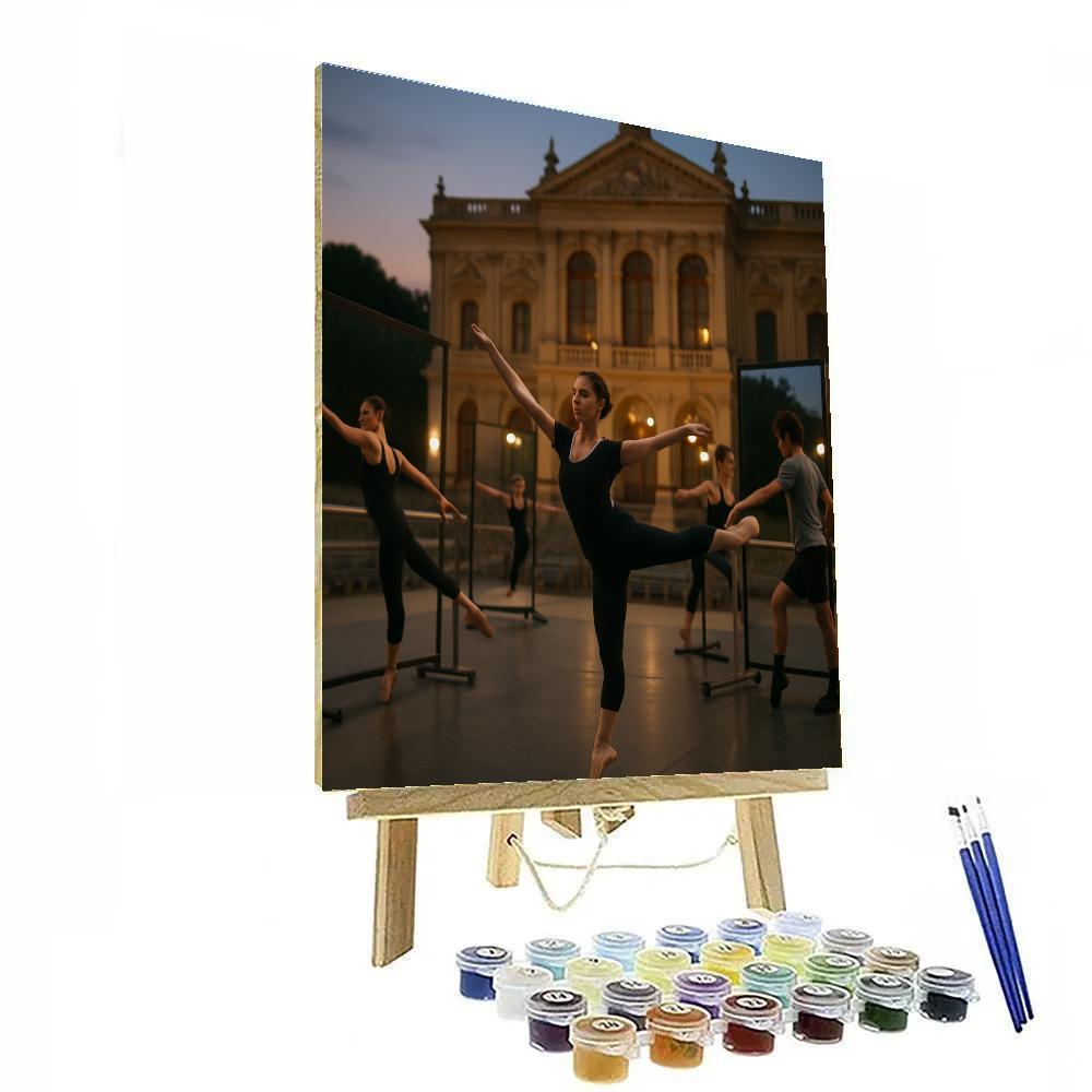 White Nights Outdoor Ballet Rehearsal Number painting