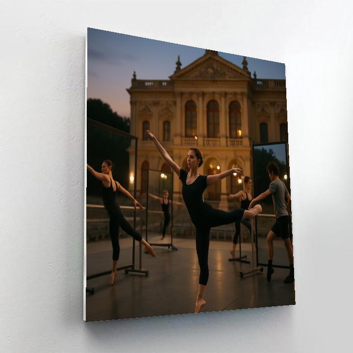 White Nights Outdoor Ballet Rehearsal Number painting