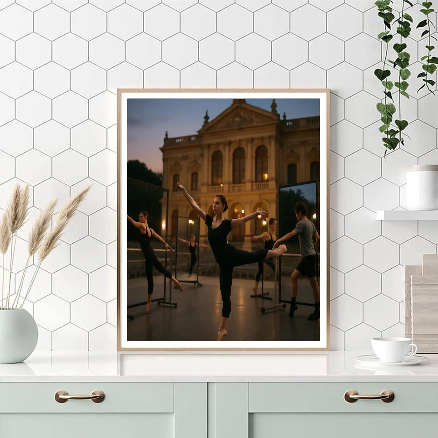 White Nights Outdoor Ballet Rehearsal Number painting