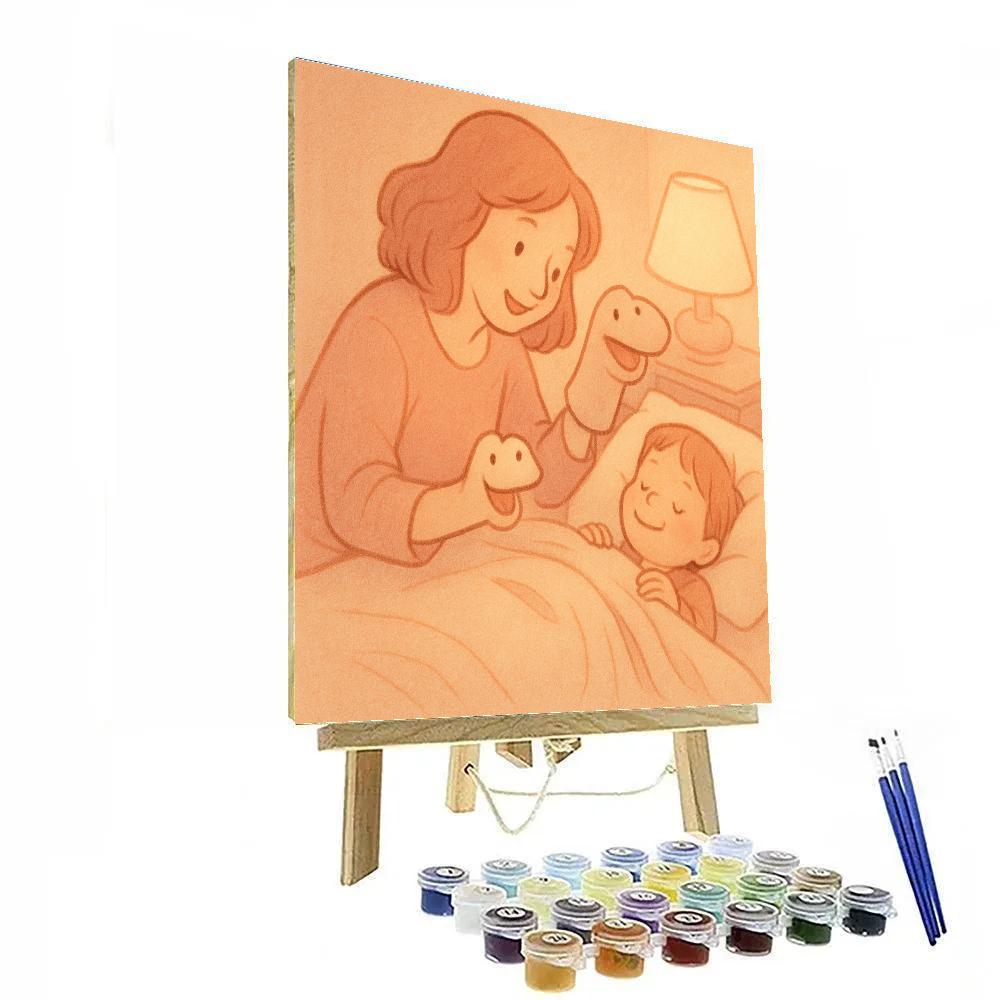 Puppet Bedtime Story Number painting