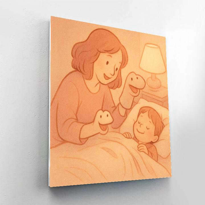 Puppet Bedtime Story Number painting