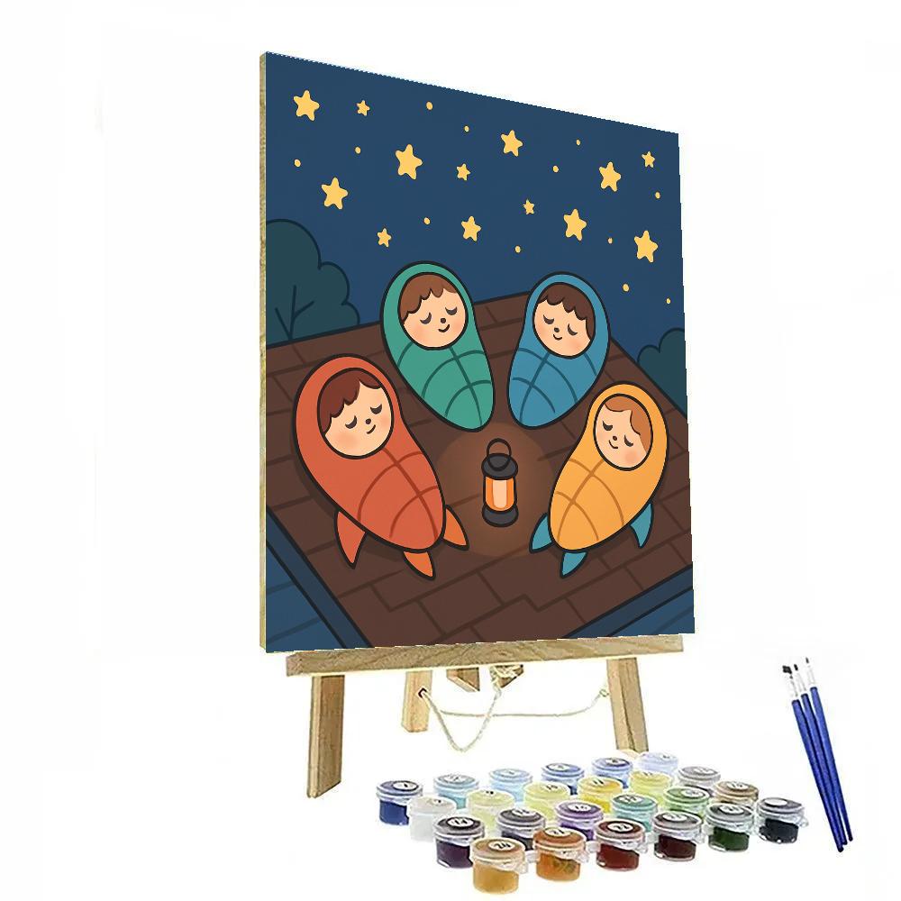 Stellar Sleepover Slumber Paint by numbers kits
