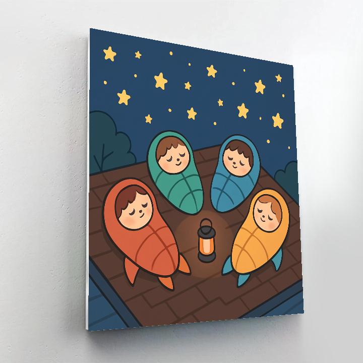Stellar Sleepover Slumber Paint by numbers kits