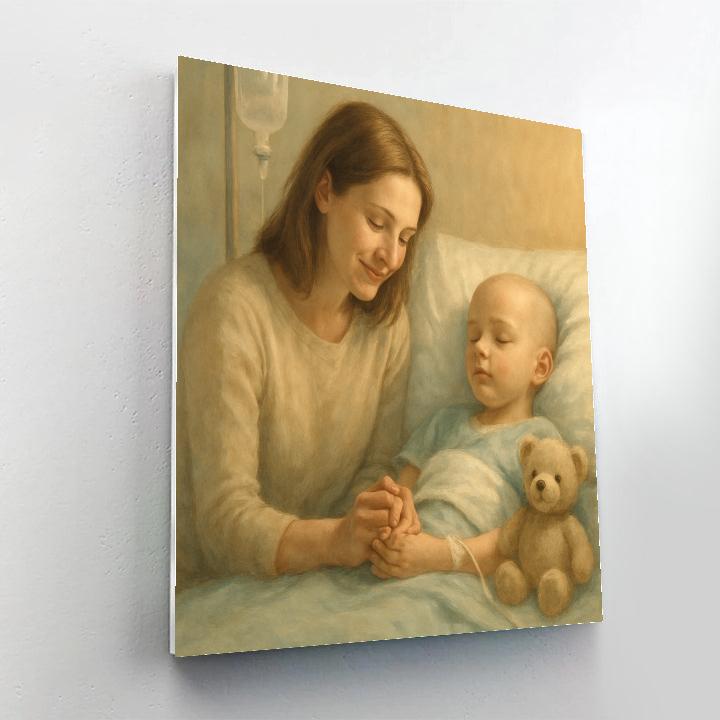 Hospital Comforting Hand Number painting
