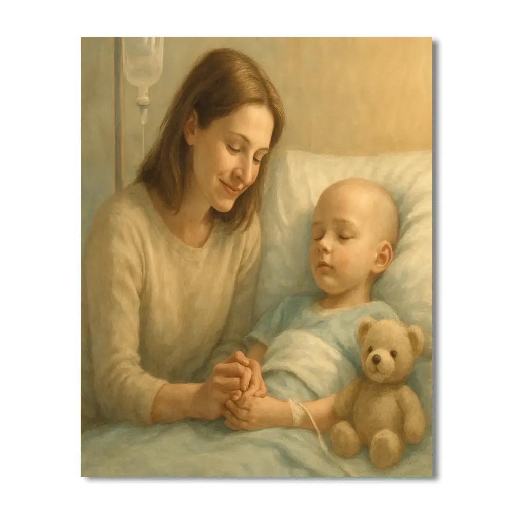 Hospital Comforting Hand Number painting