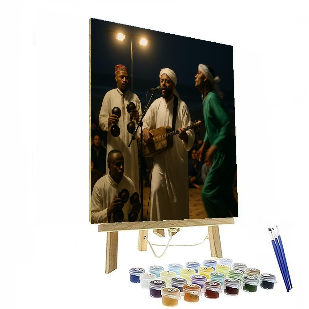 Essaouira Gnawa Night Heritage Concert paint by number