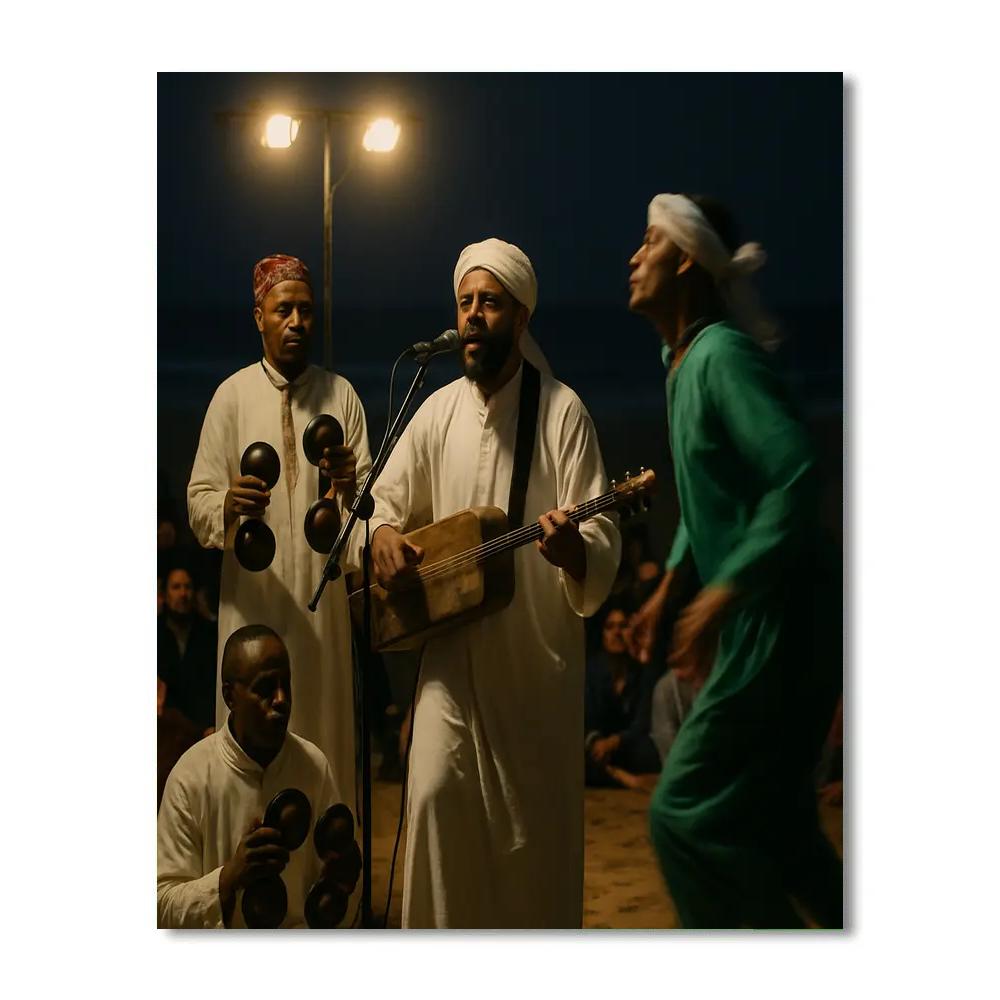 Essaouira Gnawa Night Heritage Concert paint by number