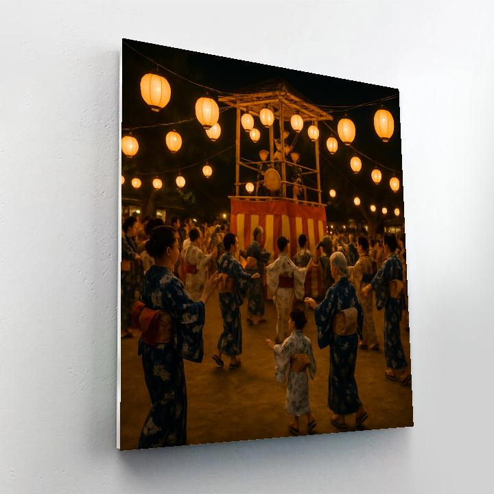 Obon Community Bon Odori Circle paint by numbers