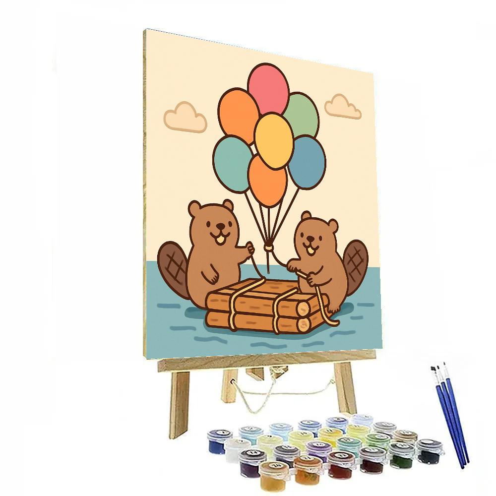 Bubble Balloon Beavers paint by color