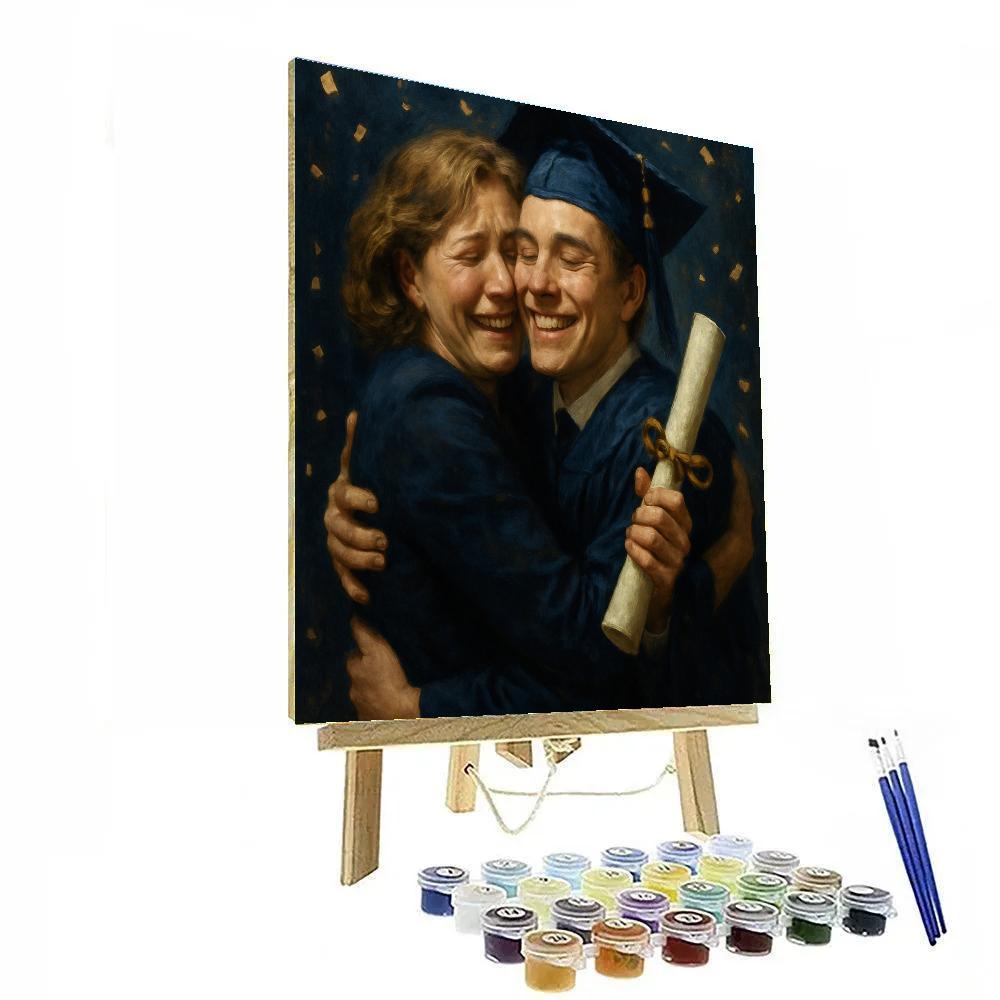 Graduation Day Embrace paint by number