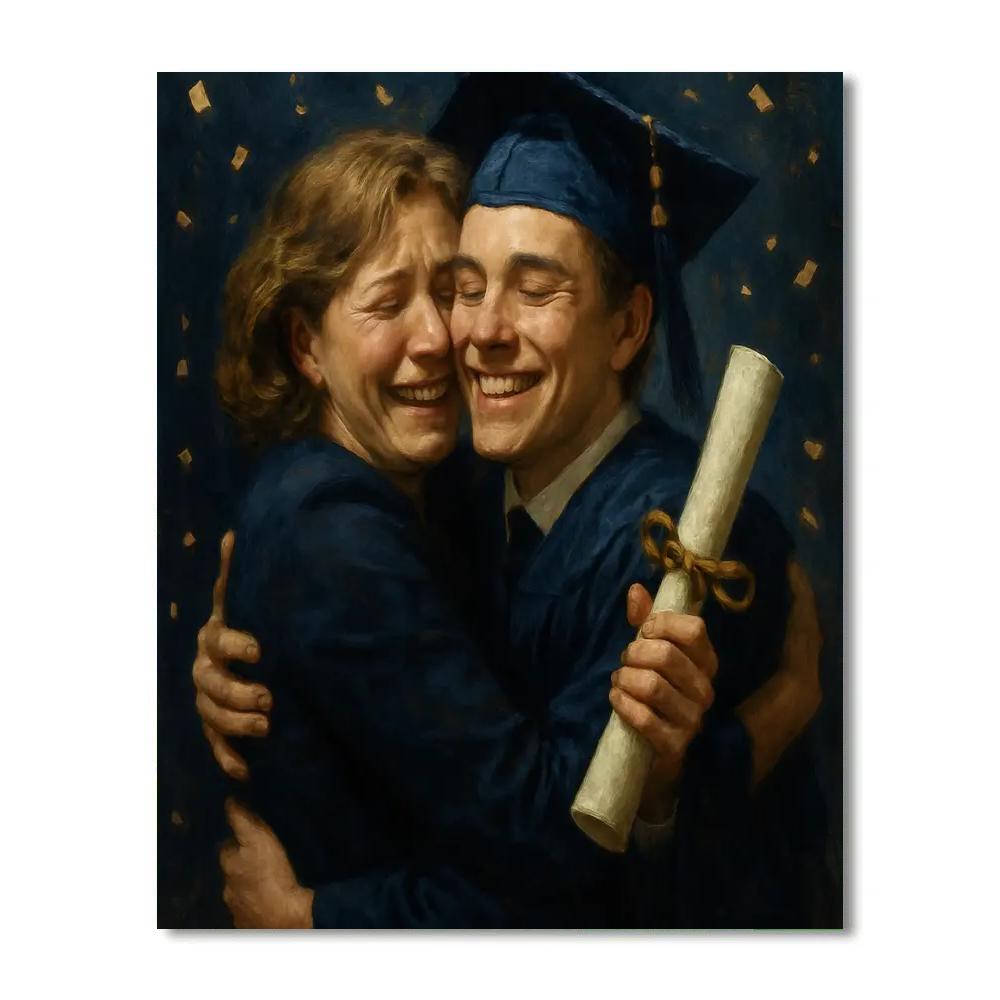 Graduation Day Embrace paint by number