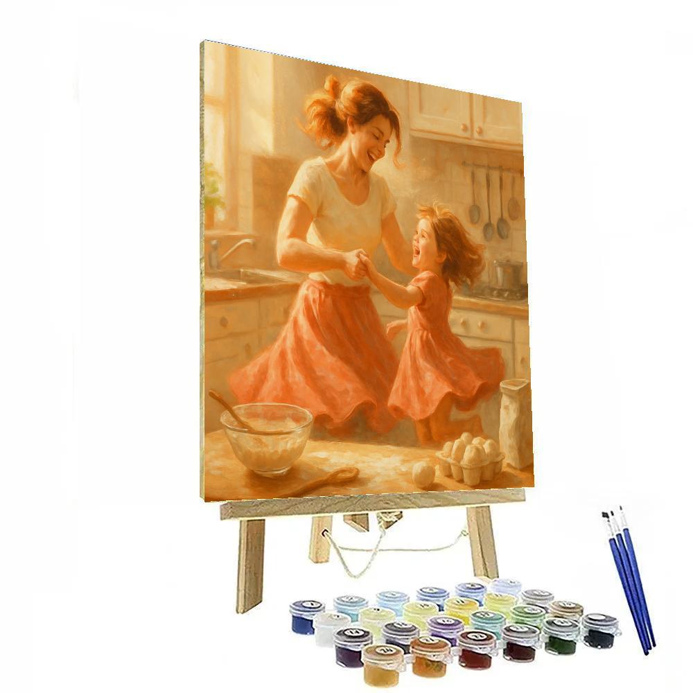 Sunset Dance In The Kitchen Numbered painting kits
