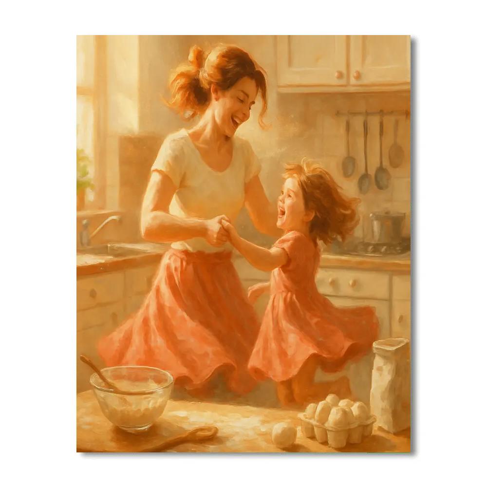 Sunset Dance In The Kitchen Numbered painting kits